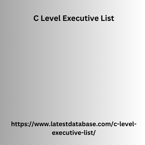 C Level Executive List